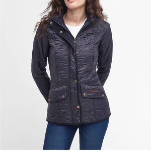Barbour Women's Navy Quilted Utility Jacket
